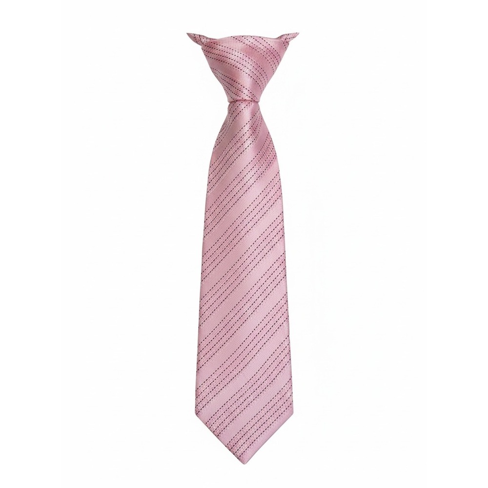 Zilli Mens Pink Diagonal Stripe Silk Luxury Necktie Handmade Italy